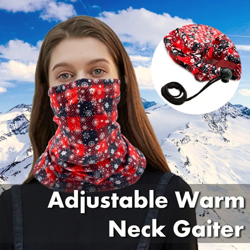 Beurlike 2 Pack Winter Neck Warmer Gaiter Women Men Fleece Warm Windproof Face Scarf Cover Ski Mask for Cold Weather - Image 2